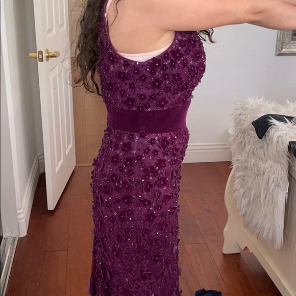 Mac Duggal Plum Dress - Picture 6 of 12